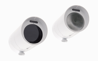 A pair of Fireray beam detector units